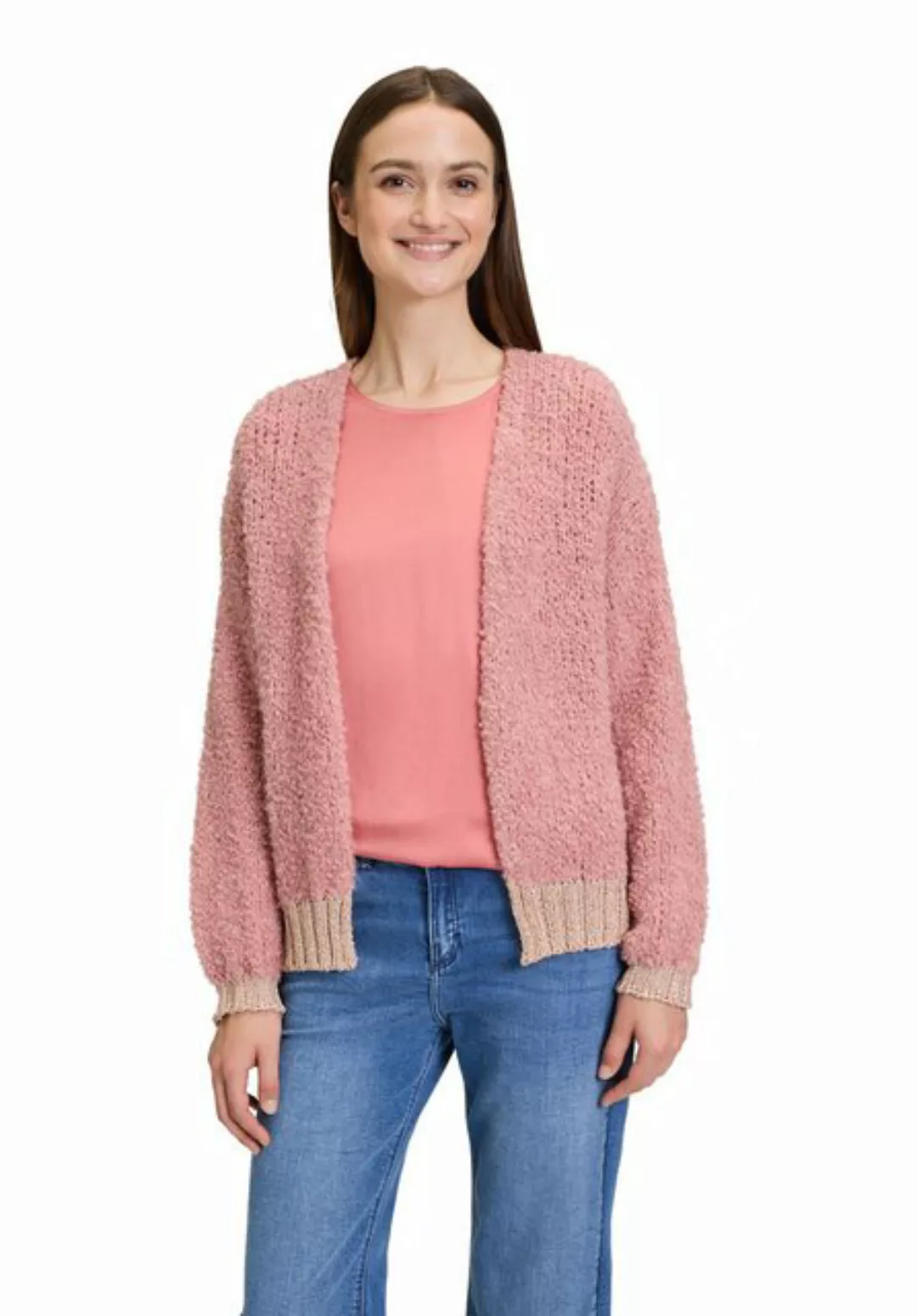 Cartoon Strickjacke "Cartoon Strick-Cardigan mit V-Ausschnitt", Rippbündche günstig online kaufen