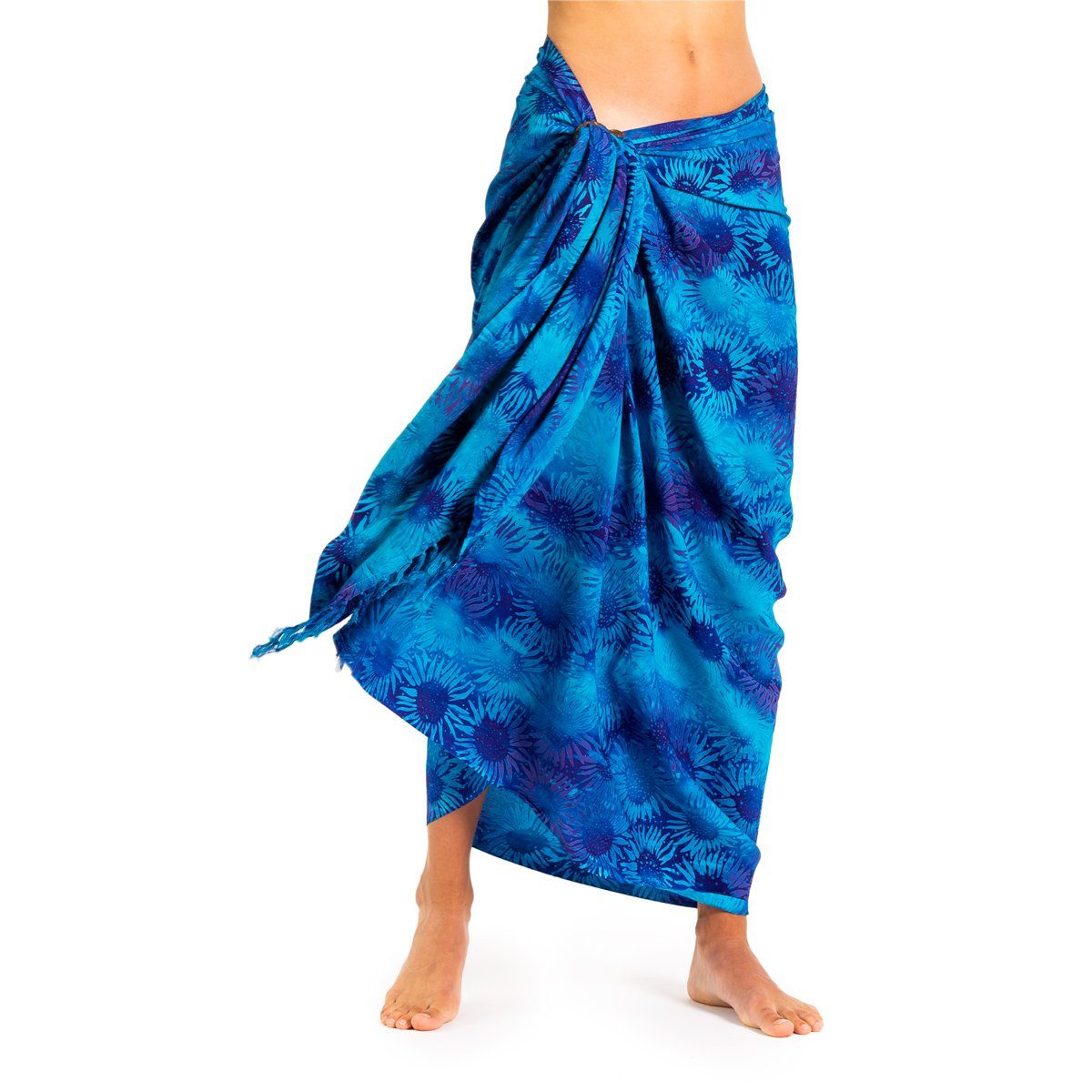 PANASIAM Pareo Sarong Wachsbatik Blautöne aus günstig online kaufen