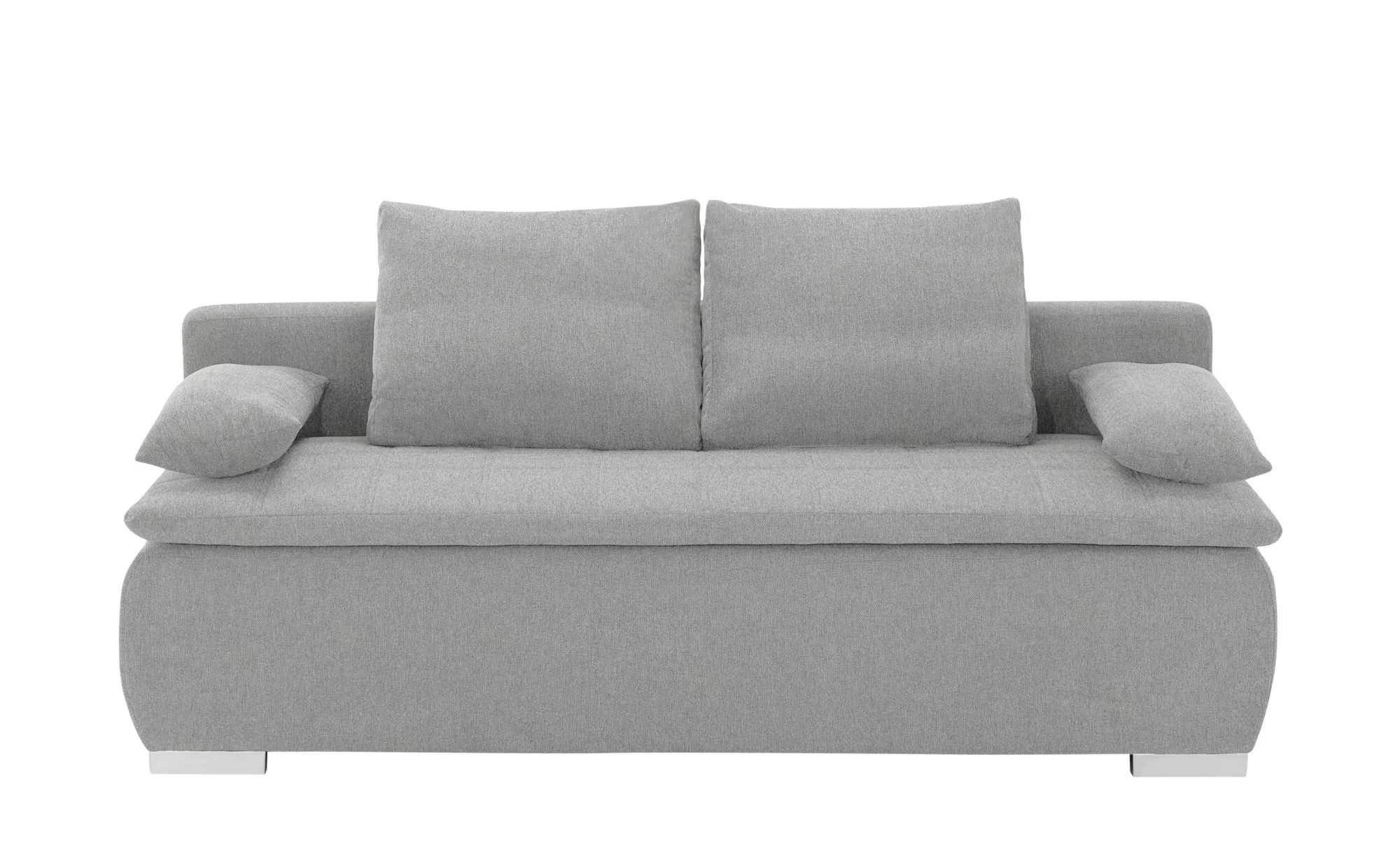 smart Schlafsofa  Leonie - grau - 198 cm - 92 cm - 90 cm - Polstermöbel > S günstig online kaufen