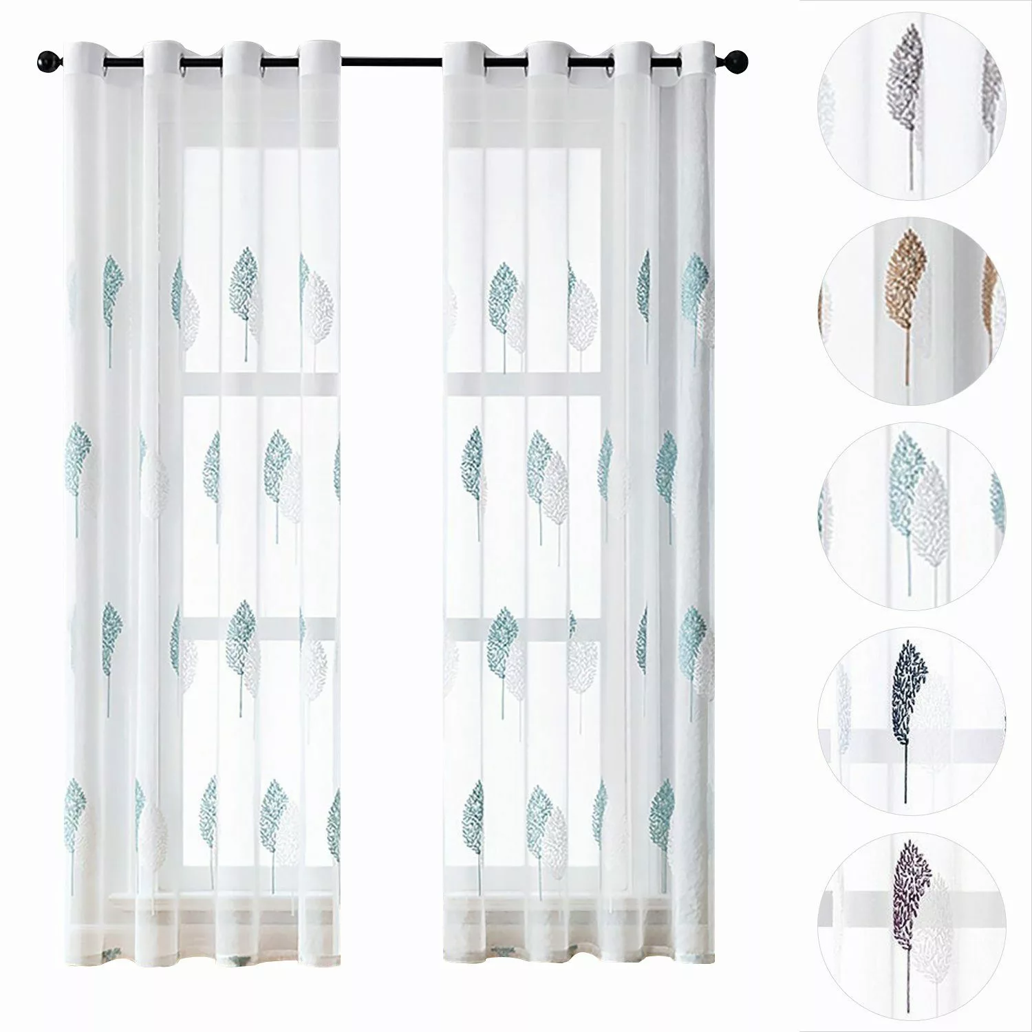 BYSURE Vorhang, Ösen (2 St), transparent, günstig online kaufen