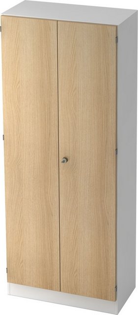 Aktenschrank schrank Solid 5 OH BxTxH 80x42x200,4cm Sockelblende Griff SG W günstig online kaufen