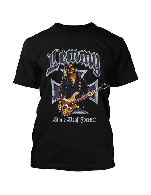 Motörhead T-Shirt Lemmy Iron Cross Stone Deaf Forever günstig online kaufen