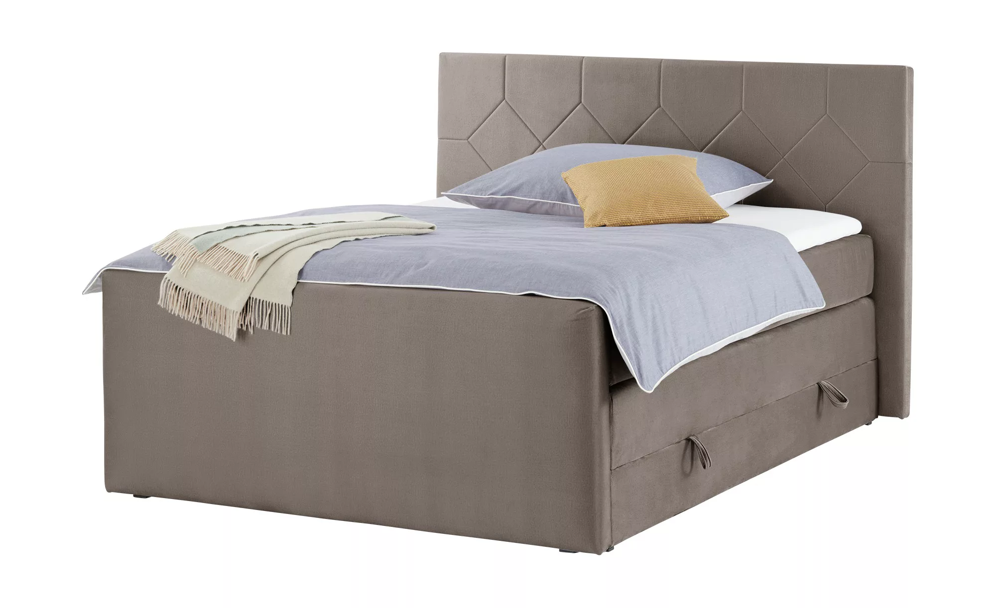 Boxspringbett  Norfolk ¦ braun ¦ Maße (cm): B: 180 H: 120 T: 222 Betten > B günstig online kaufen