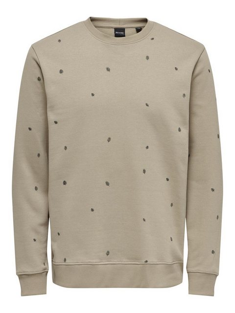 ONLY & SONS Sweatshirt Weicher Pullover Basic Sweatshirt 6912 in Beige günstig online kaufen