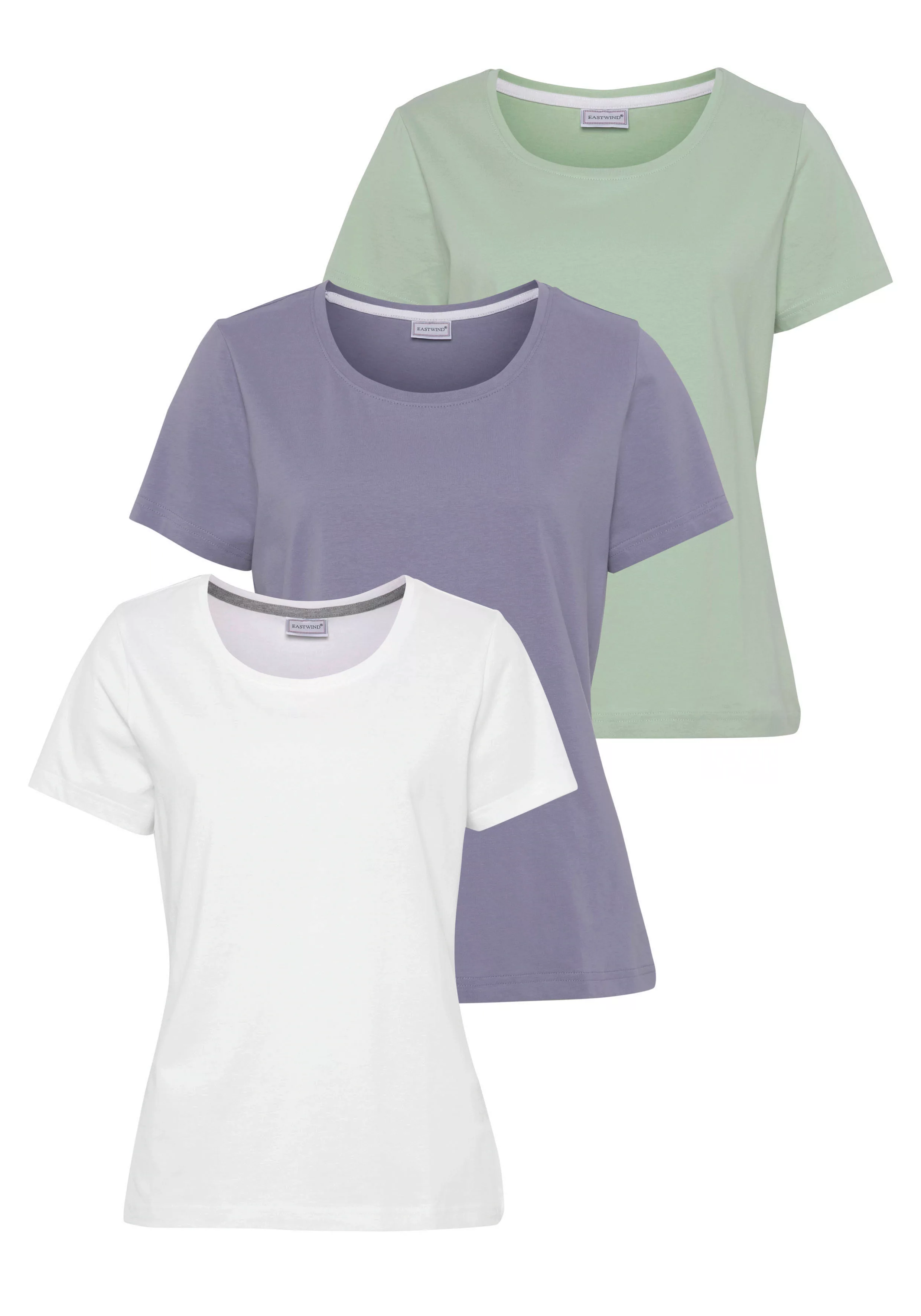 Eastwind T-Shirt (Packung, 3-tlg., 3er-Pack) Kurzarm, günstig online kaufen