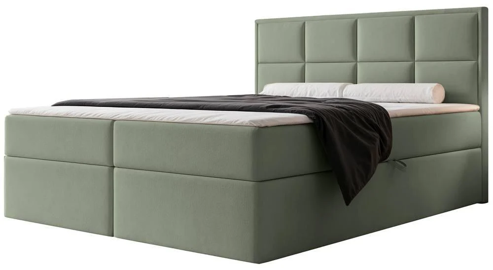 NADUVI Collection | Boxspringbett Antonia Samt mit Stauraum 140x200 günstig online kaufen