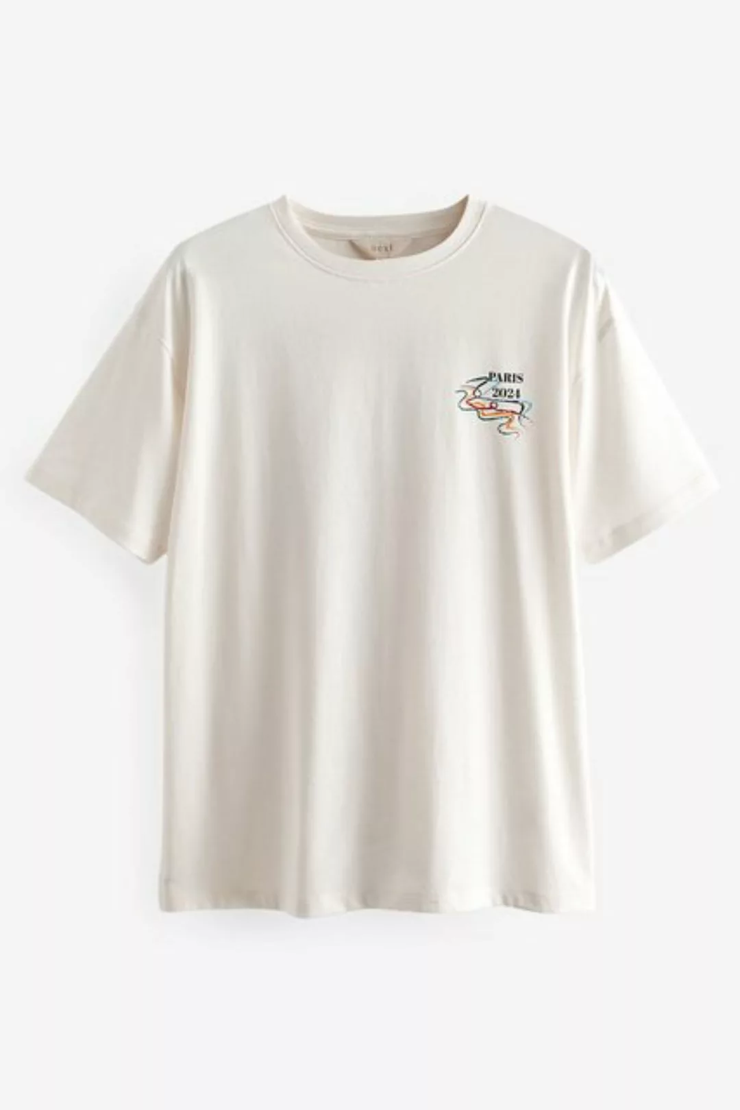 Next Print-Shirt Relaxed Fit T-Shirt mit Rücken-Grafik, Paris 2024 (1-tlg) günstig online kaufen