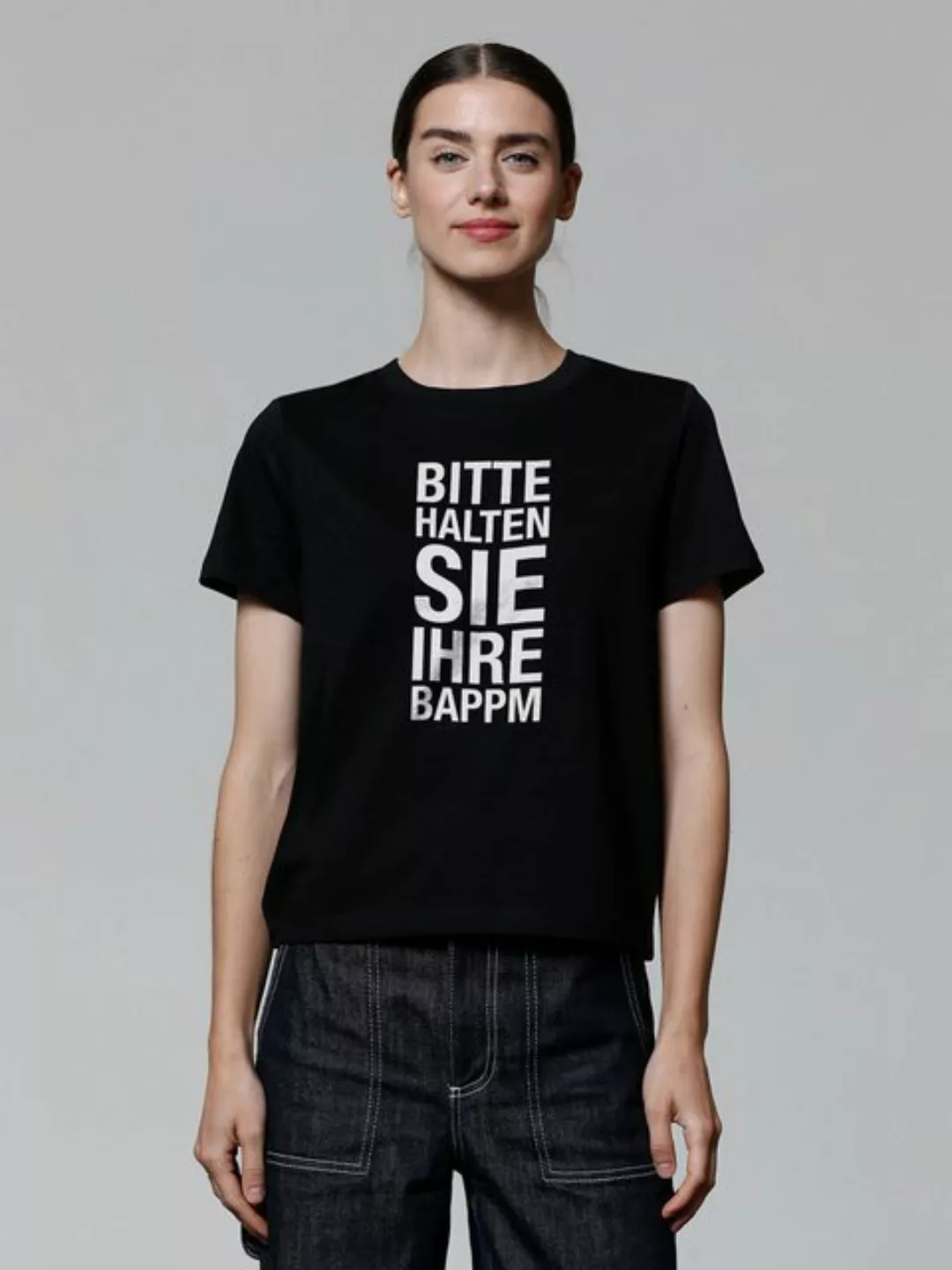 wat? Apparel T-Shirt Bitte Halten Sie Ihre Bappm günstig online kaufen