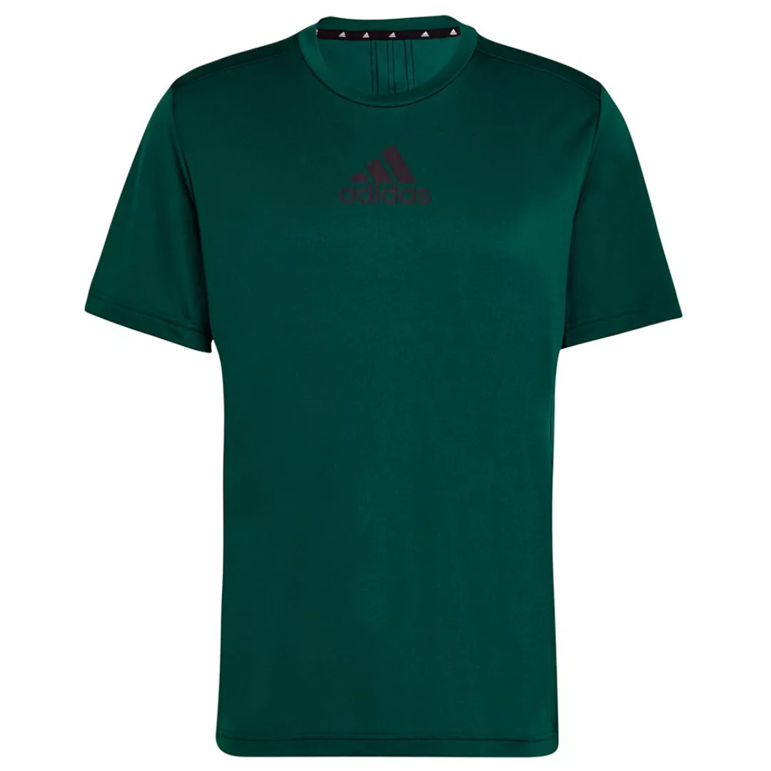 Adidas 3 Stripes Back Kurzarm T-shirt XS Collegeiate Green / Black günstig online kaufen