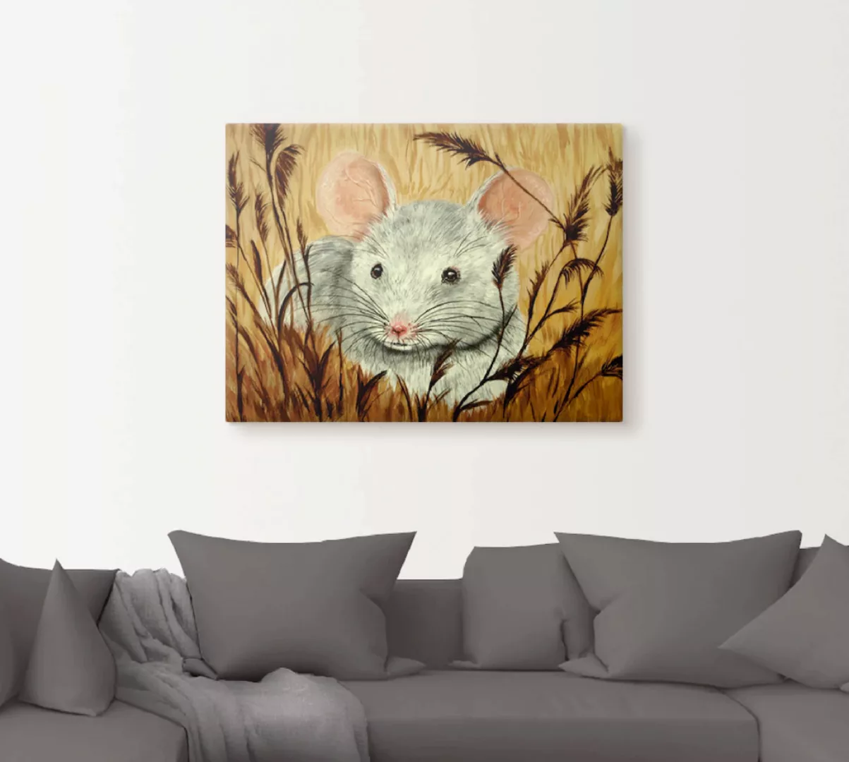 Artland Wandbild "Maus", Haustiere, (1 St.) günstig online kaufen