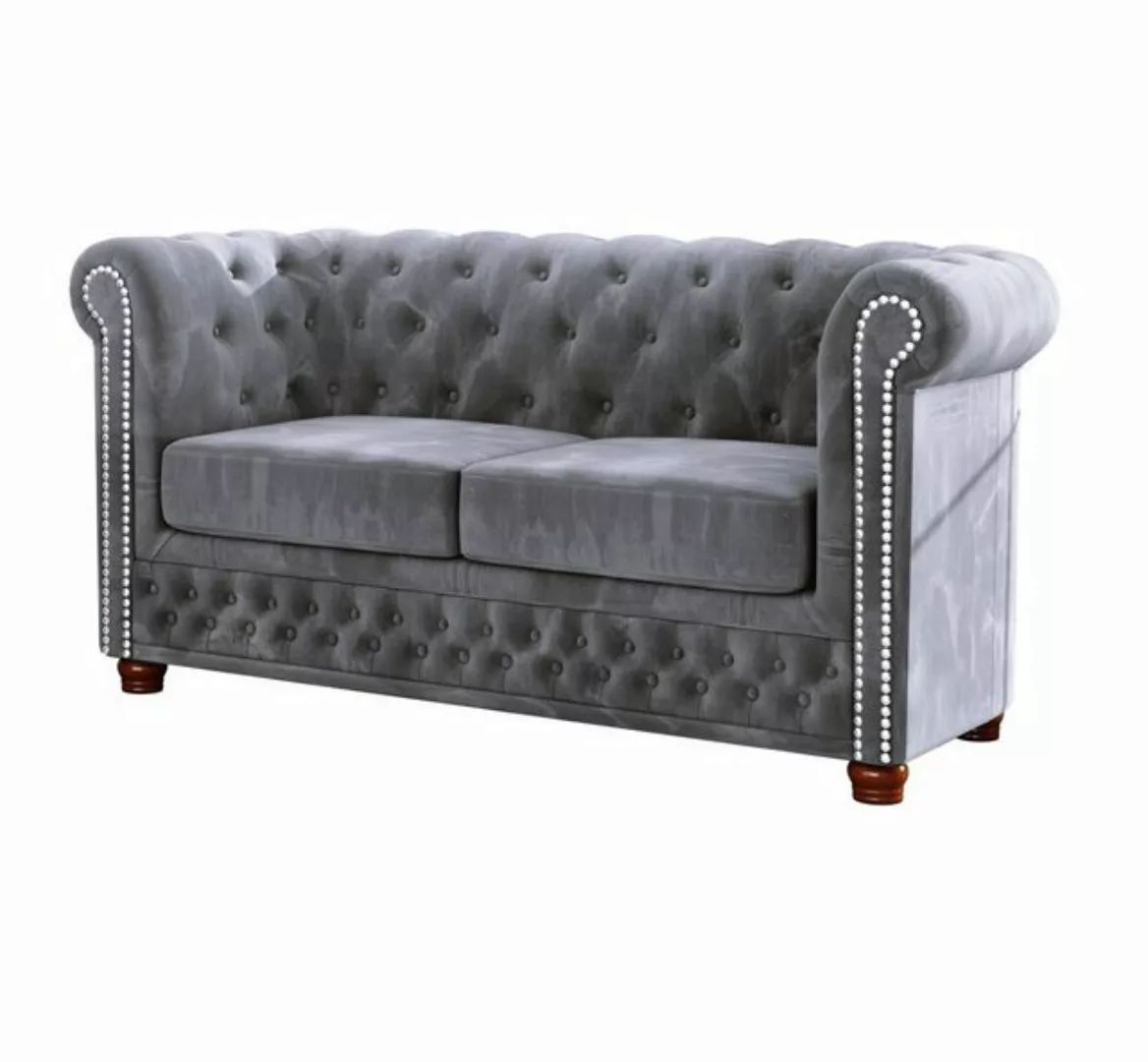 S-Style Möbel 2-Sitzer Leeds Chesterfield Sofa, mit Wellenfederung günstig online kaufen