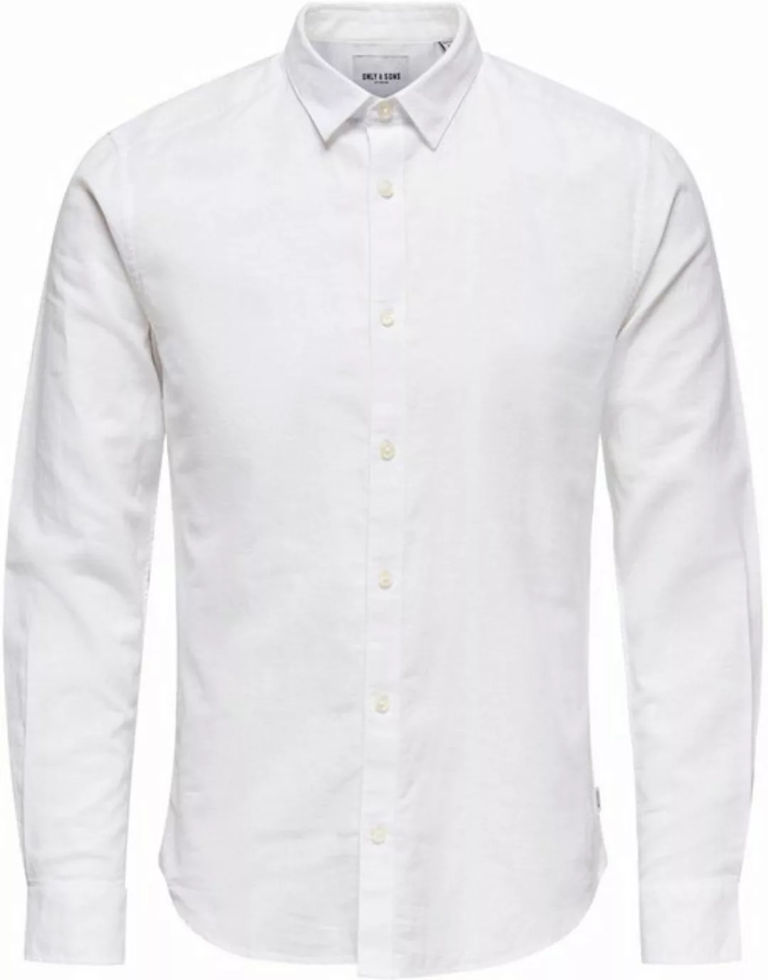 ONLY & SONS Langarmhemd ONSCAIDEN LS SOLID LINEN SHIRT NOOS günstig online kaufen