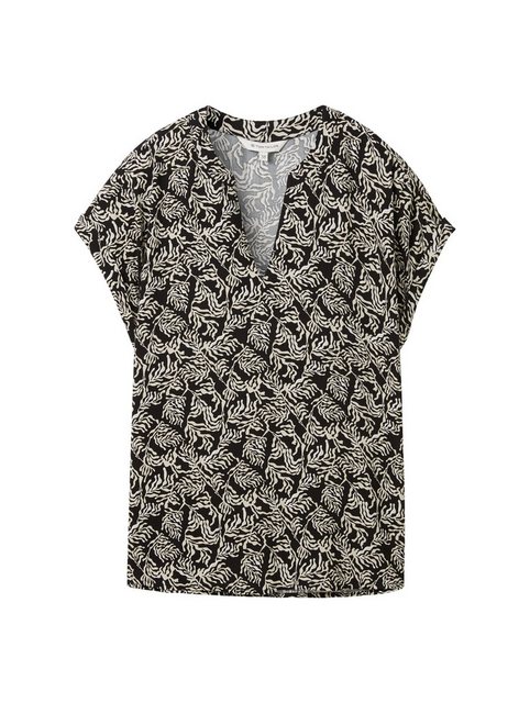 TOM TAILOR Kurzarmbluse Loose Fit Bluse aus Viskose günstig online kaufen