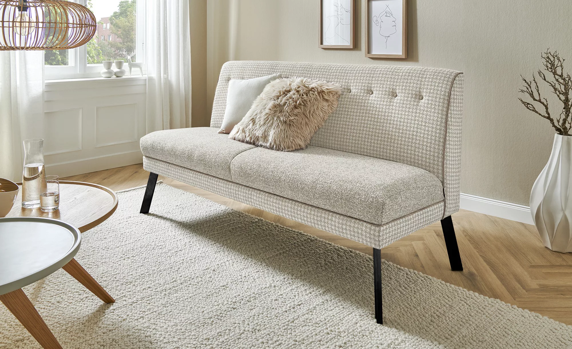 Barnickel Küchensofa  Tabea ¦ beige ¦ Maße (cm): B: 126 H: 92 T: 72 Bänke > günstig online kaufen