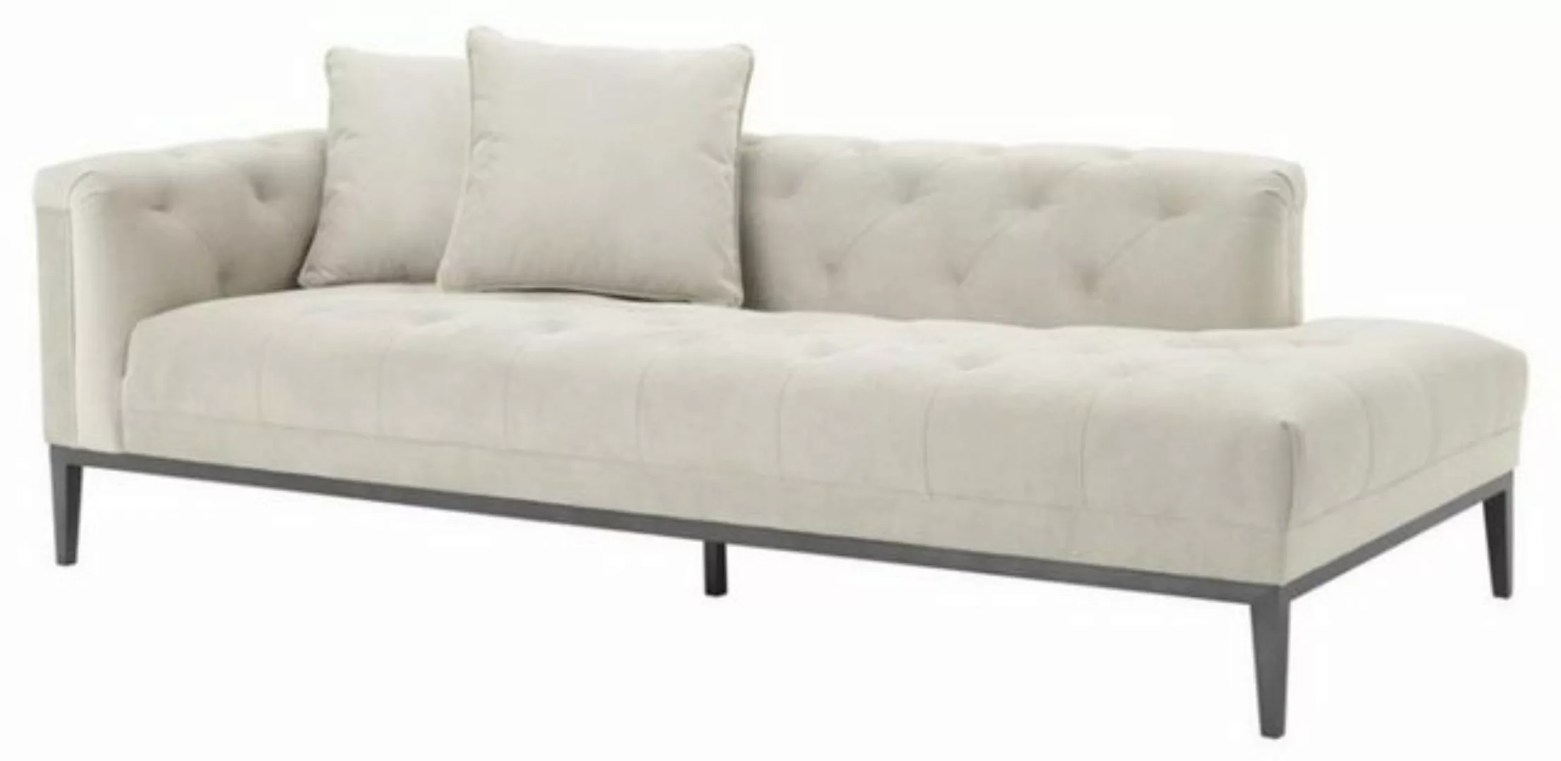 Casa Padrino Sofa Luxus Sofa Hellgrau Linksseitig 220 x 96 x H. 66 cm - Hot günstig online kaufen