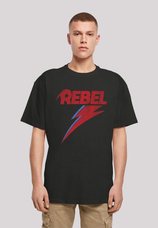 F4NT4STIC T-Shirt David Bowie Rock Music Band Distressed Rebel Print günstig online kaufen