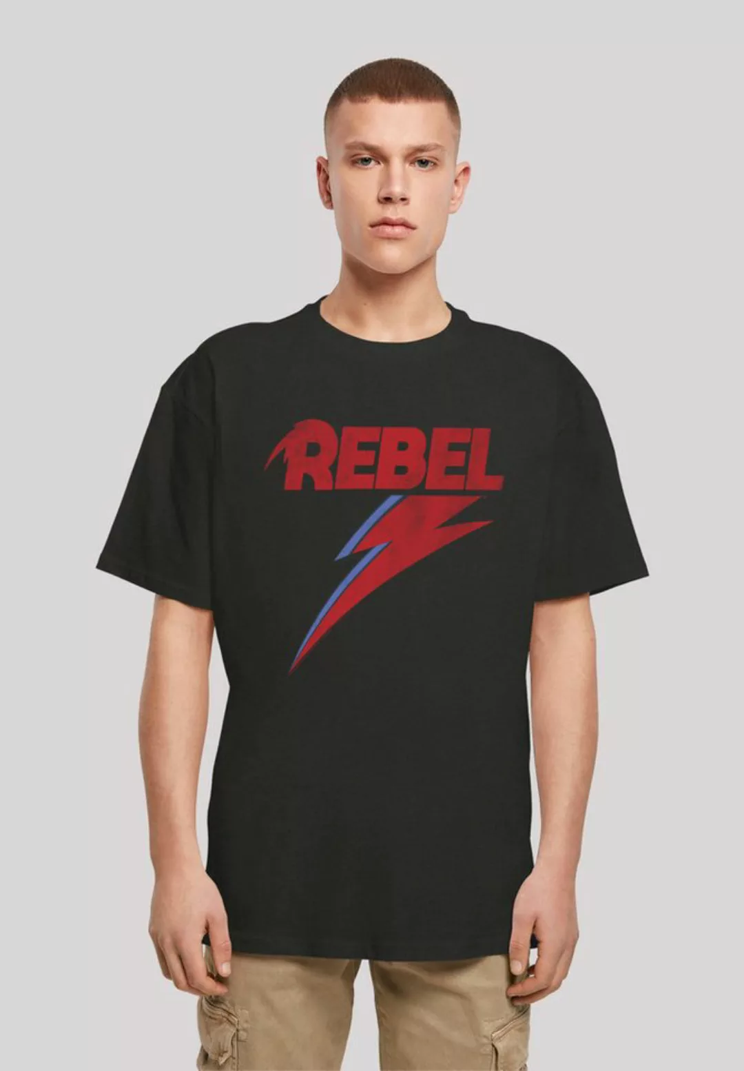 F4NT4STIC T-Shirt "David Bowie Rock Music Band Distressed Rebel", Print günstig online kaufen