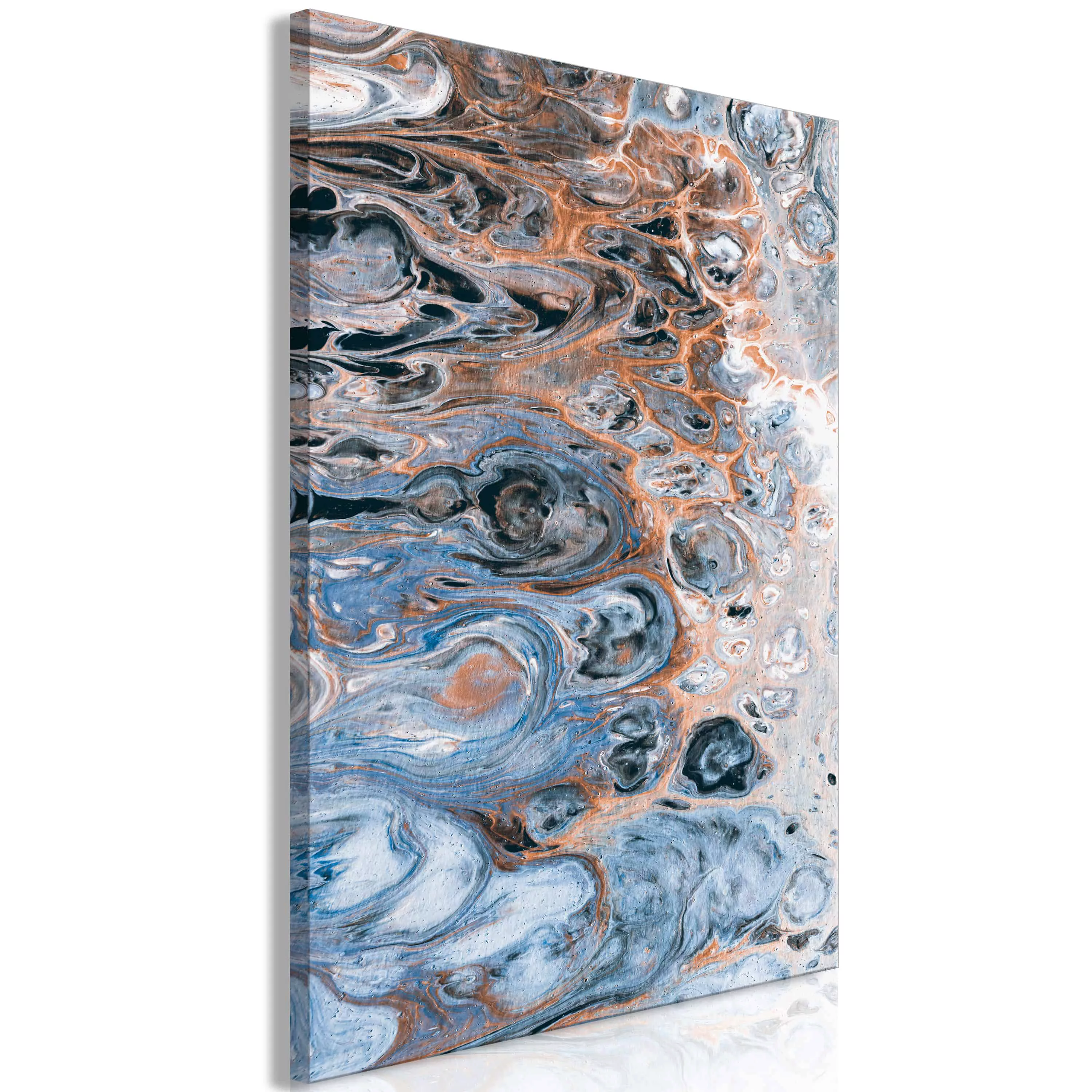 Wandbild - Sienna Blue Marble (1 Part) Vertical günstig online kaufen
