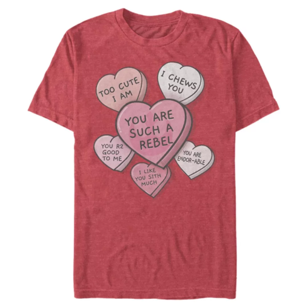 Star Wars - Rebellion Candy Hearts - Valentinstag - Männer T-Shirt günstig online kaufen