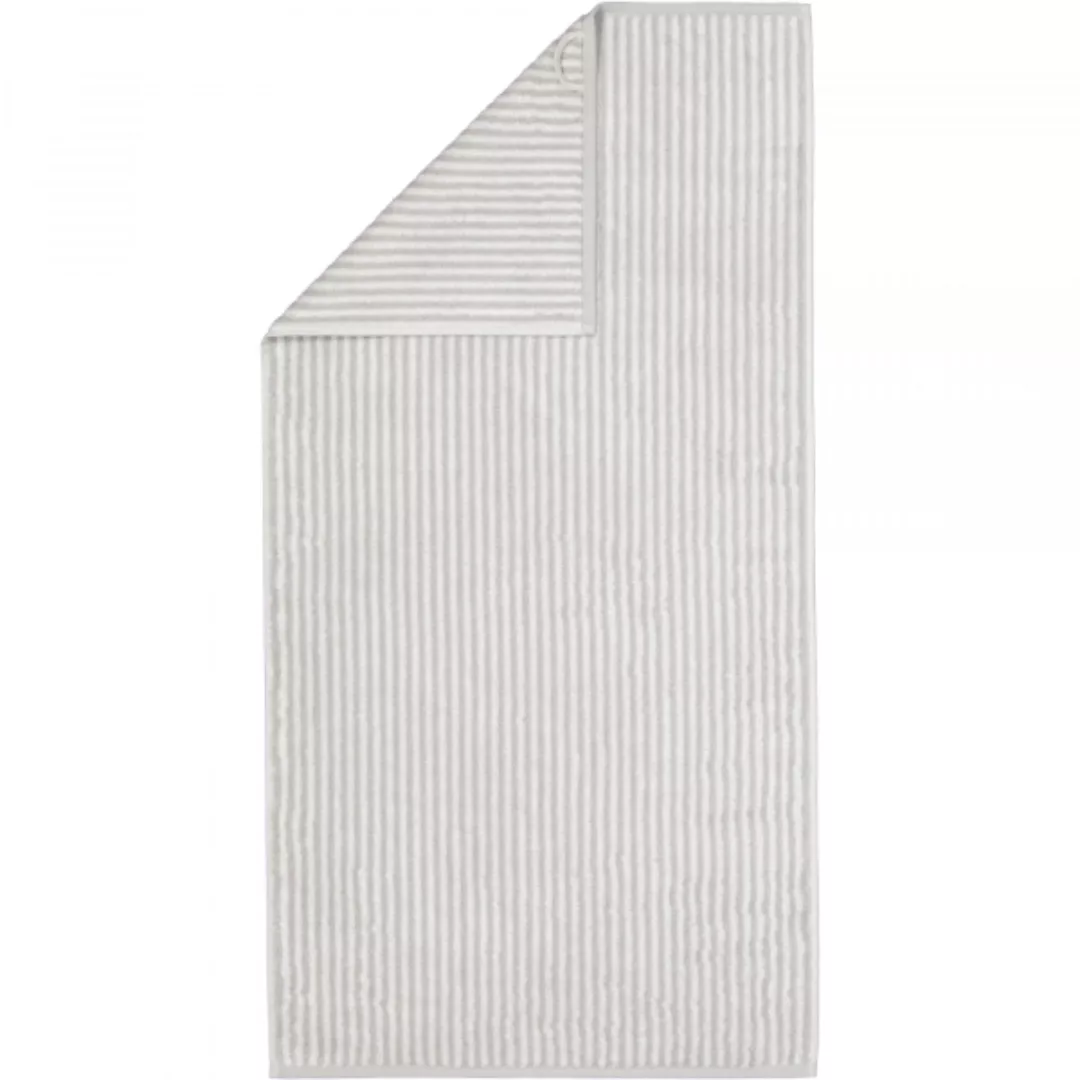 Cawö Zoom Streifen 121 - Farbe: platin - 76 - Handtuch 50x100 cm günstig online kaufen