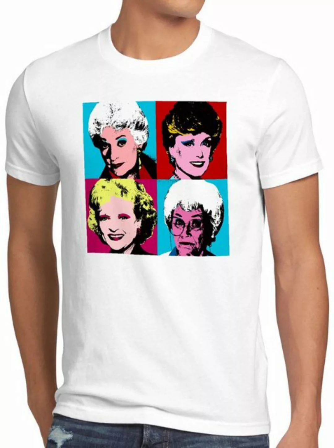 style3 Print-Shirt Herren T-Shirt Color Girls golden florida sitcom warhol günstig online kaufen