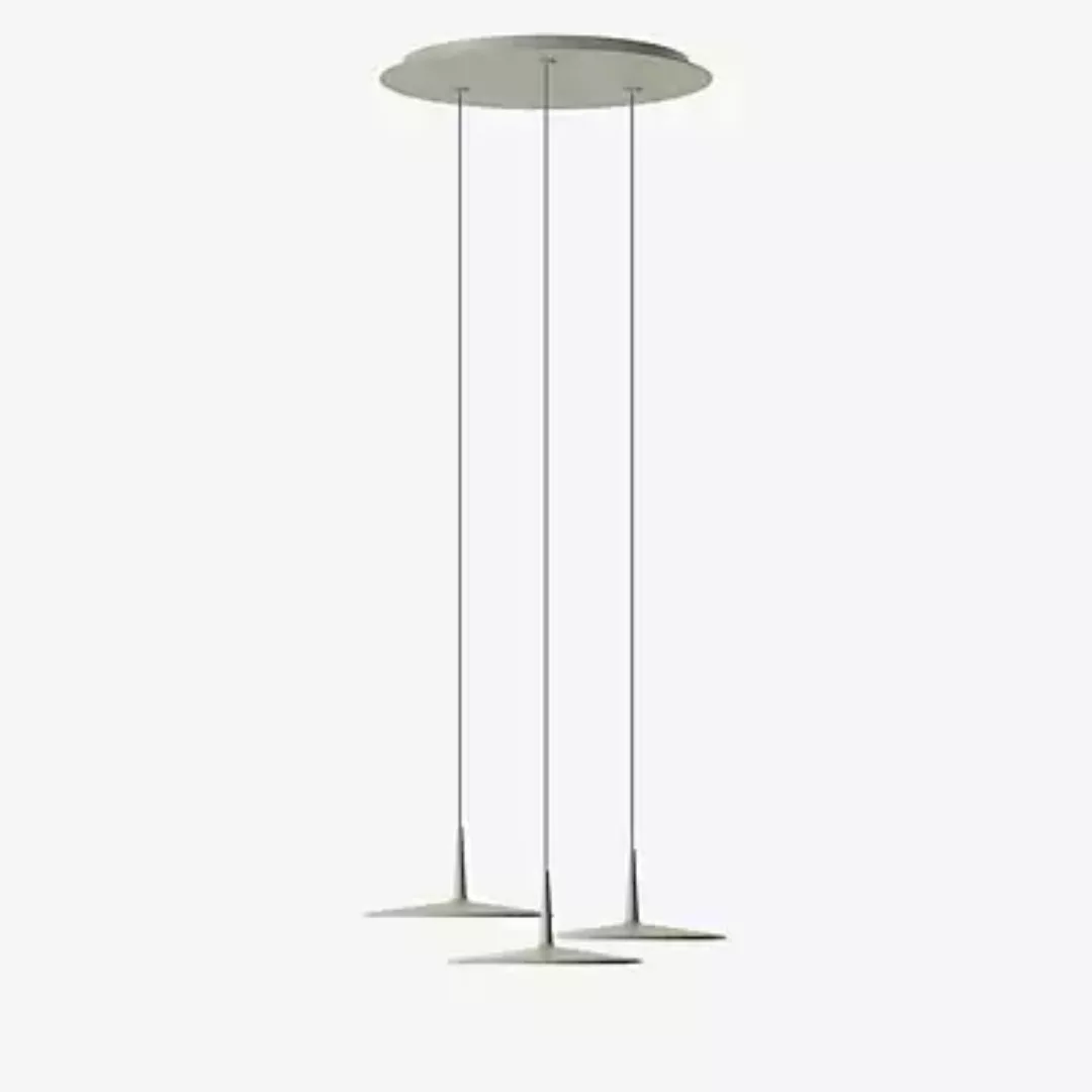 Vibia Skan Pendelleuchte LED 3-flammig, grün - Dali günstig online kaufen