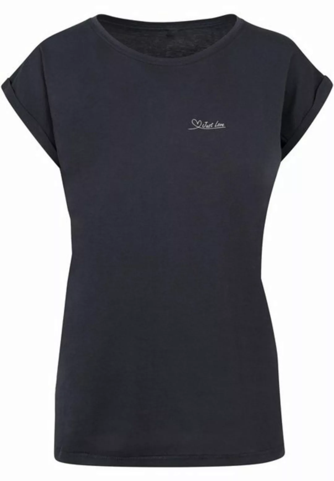 Merchcode T-Shirt Merchcode Damen Ladies Just love Extended Shoulder Tee (1 günstig online kaufen