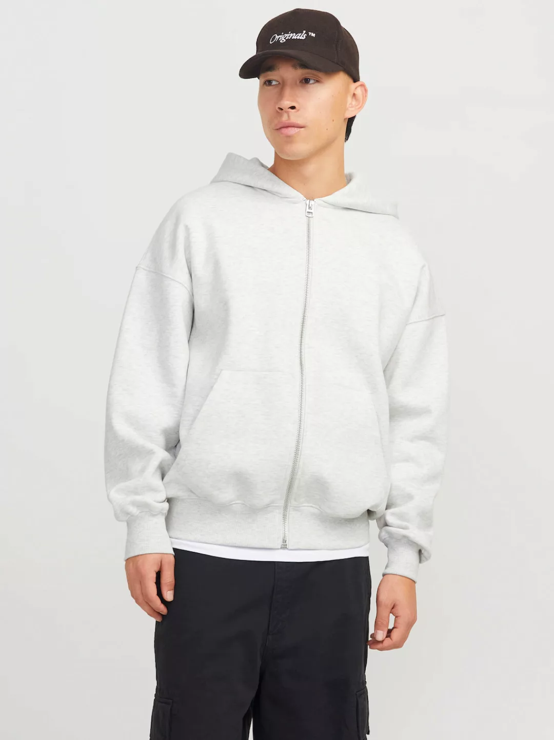 Jack & Jones Kapuzensweatjacke "JJEURBAN EDGE SWEAT ZIP HOOD NOOS", mit Rip günstig online kaufen