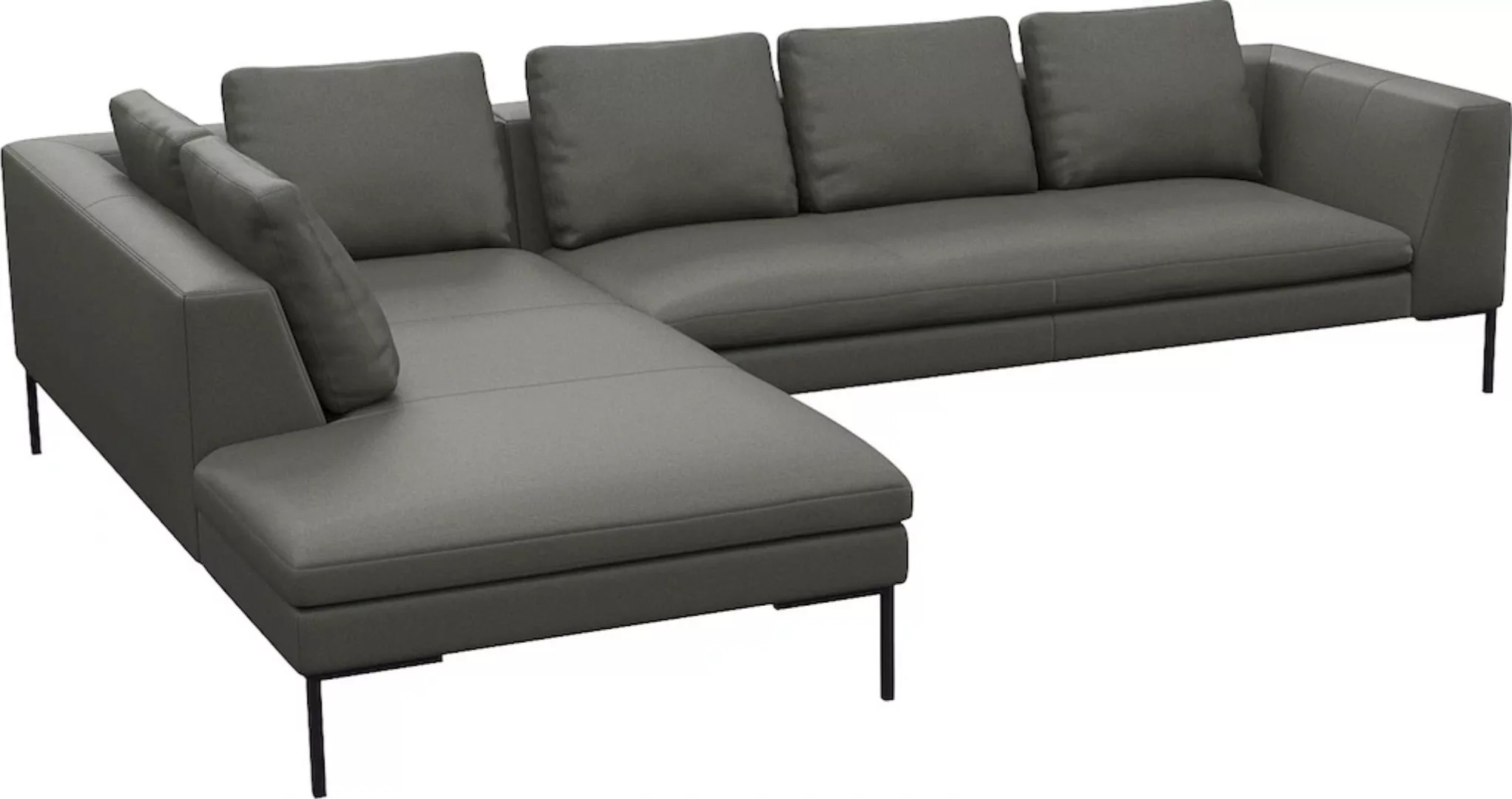 FLEXLUX Ecksofa "Loano, superbequemer Sitzkomfort durch Kaltschaum im Sitz, günstig online kaufen