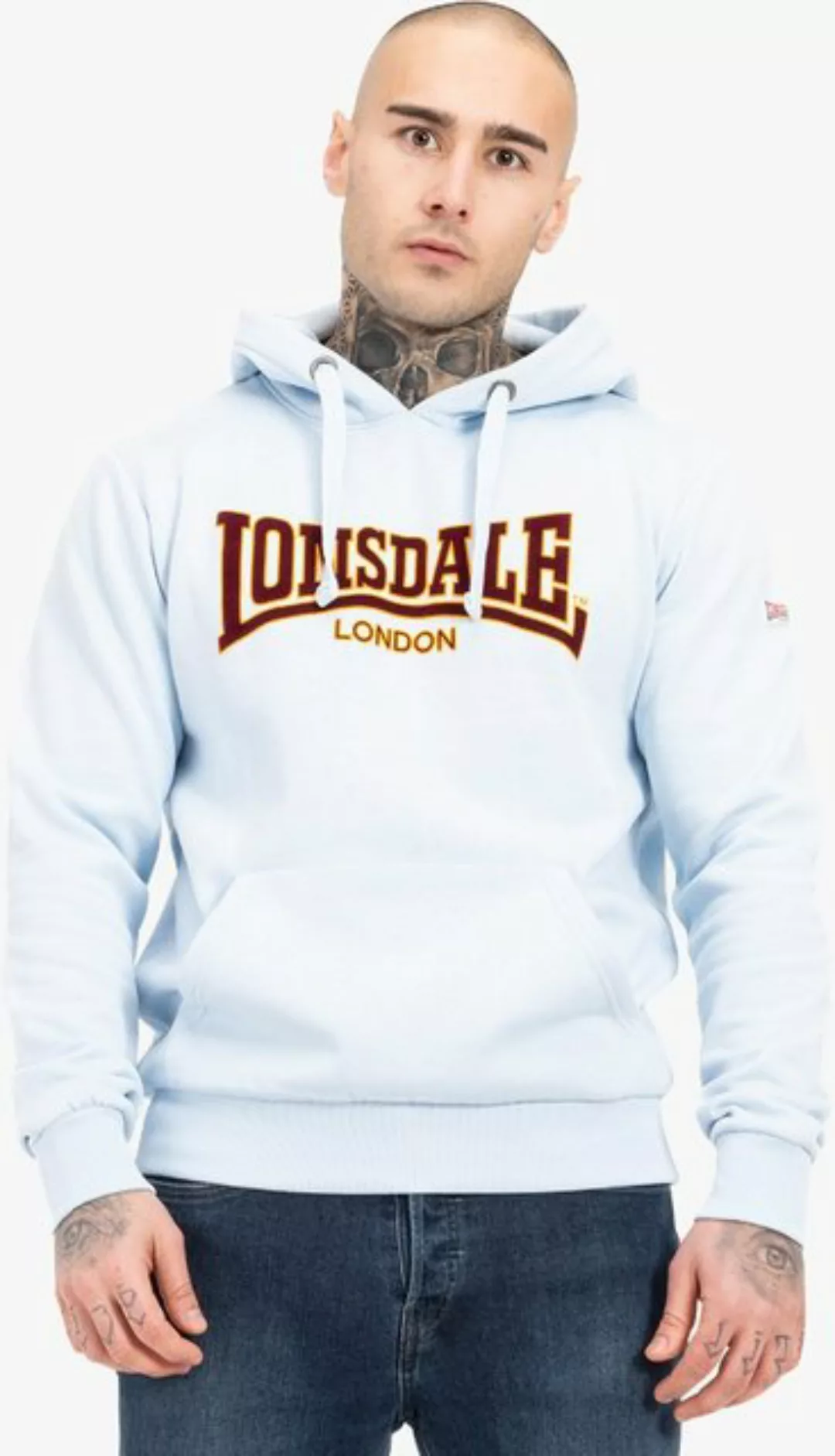 Lonsdale Kapuzenpullover Hooded Classic Ll002 Kapuzensweatshirt schmale Pas günstig online kaufen