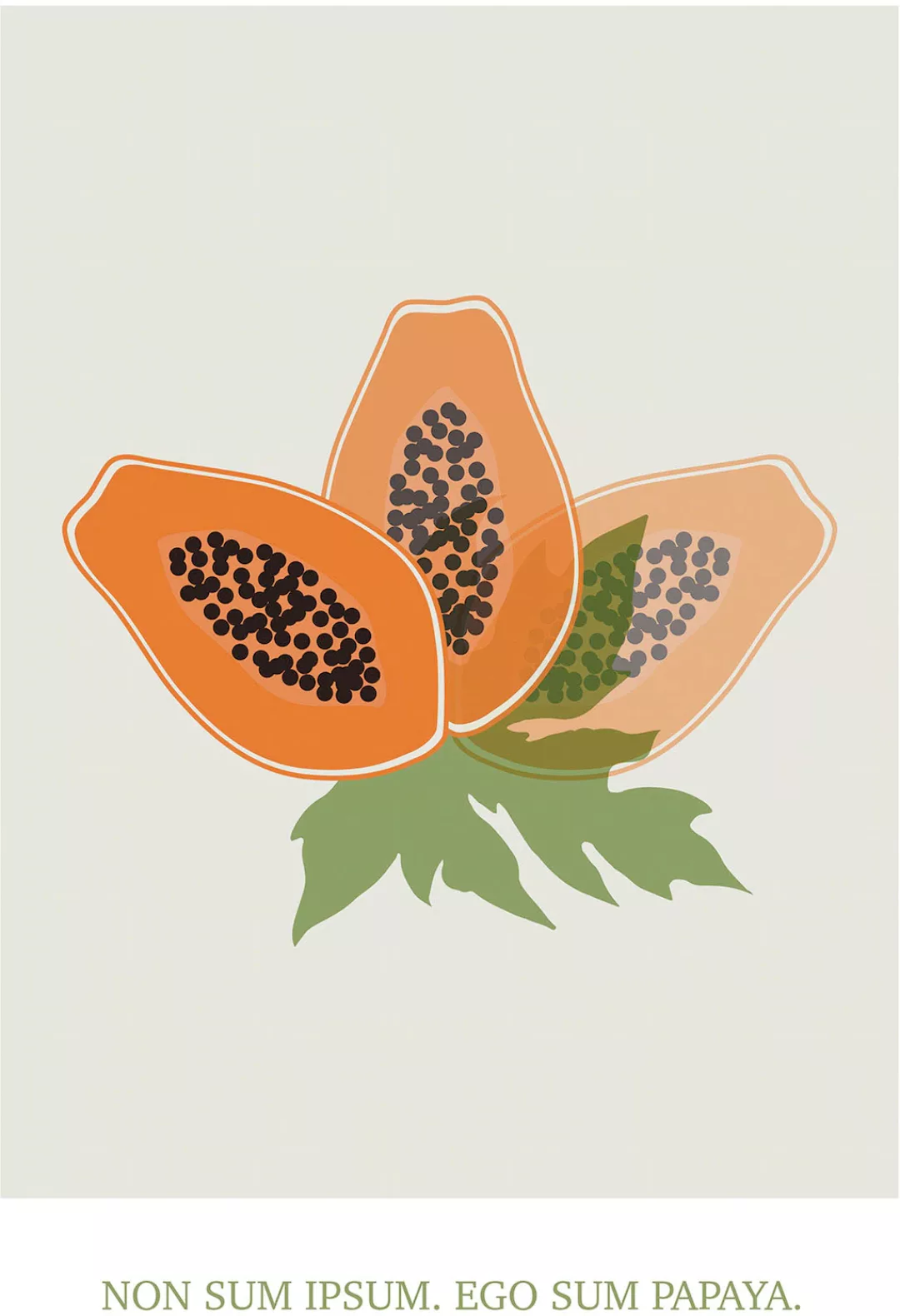 Komar Wandbild "Cultivated Papaya", (1 St.), Deutsches Premium-Poster Fotop günstig online kaufen