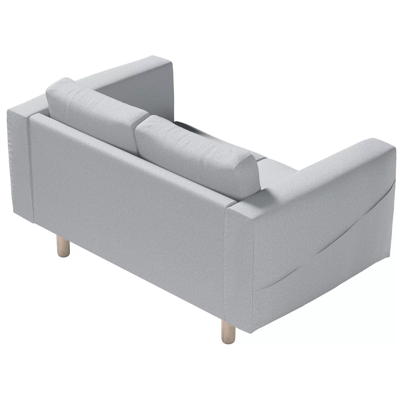 Bezug für Norsborg 2-Sitzer Sofa, grau, Norsborg 2-Sitzer Sofabezug, Amster günstig online kaufen