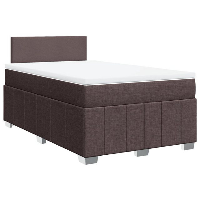 vidaXL Bett Boxspringbett mit Matratze Dunkelbraun 120x190 cm Stoff günstig online kaufen