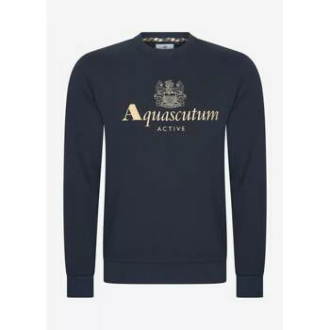 Aquascutum  Pullover Active big logo sweatshirt - navy günstig online kaufen