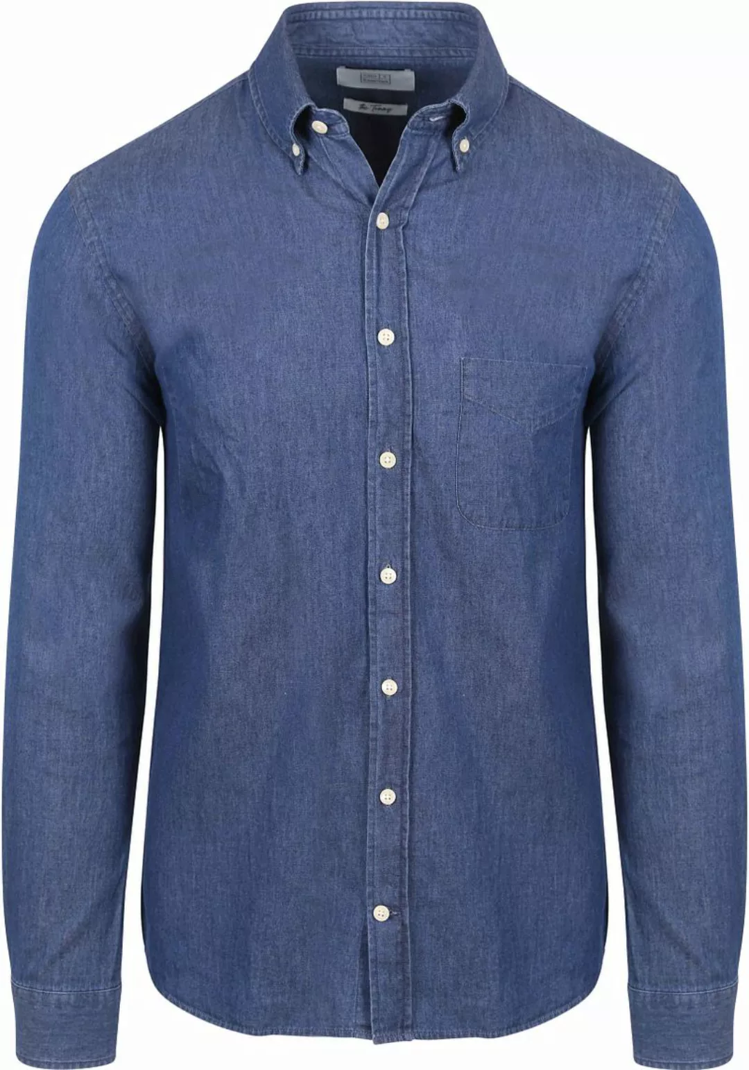 King Essentials The Tommy Denim Hemd Chambray Blau - Größe S günstig online kaufen