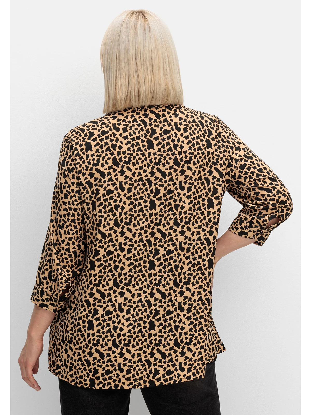 Sheego Druckbluse "Große Größen", mit Animalprint, in leichter A-Linie günstig online kaufen