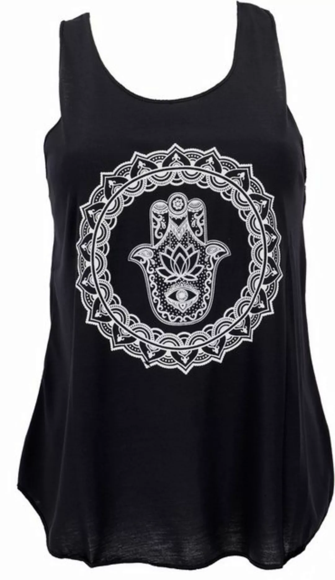 Guru-Shop T-Shirt Retro Art Tanktop mit Ethnodruck - Fatimas Hand.. Festiva günstig online kaufen