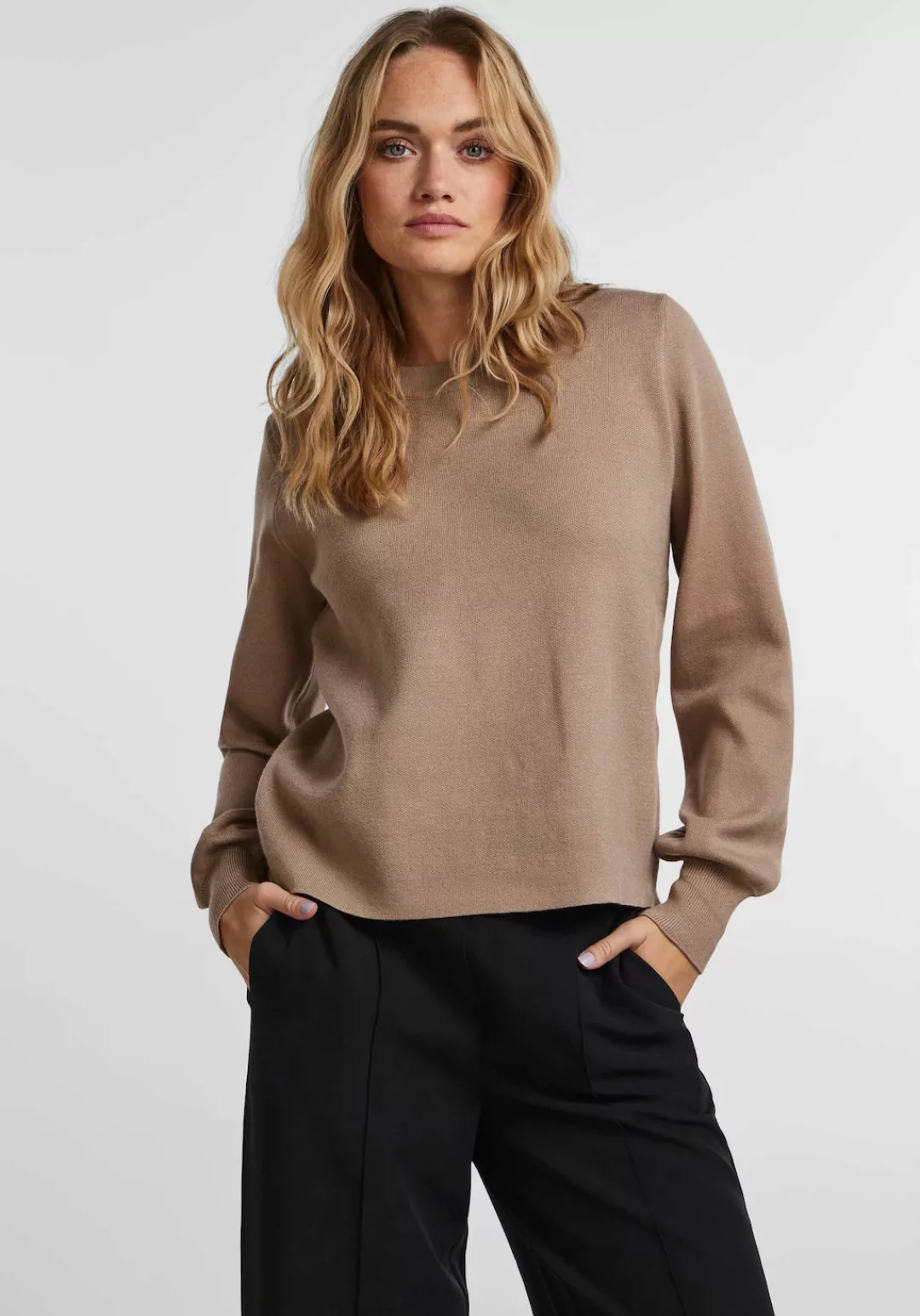 pieces Strickpullover "PCJENNA LS O-NECK KNIT NOOS BC" günstig online kaufen