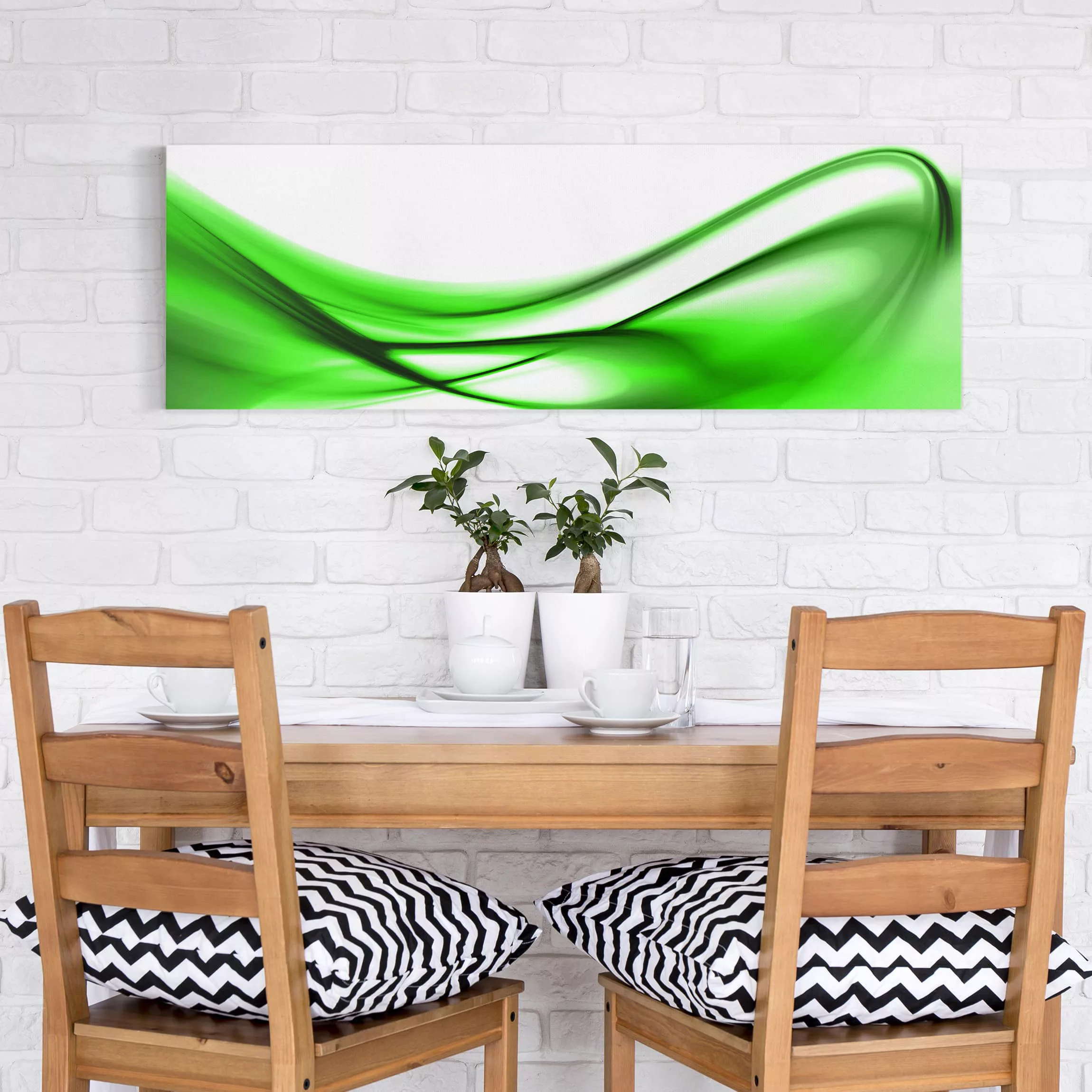 Leinwandbild - Panorama Green Touch günstig online kaufen