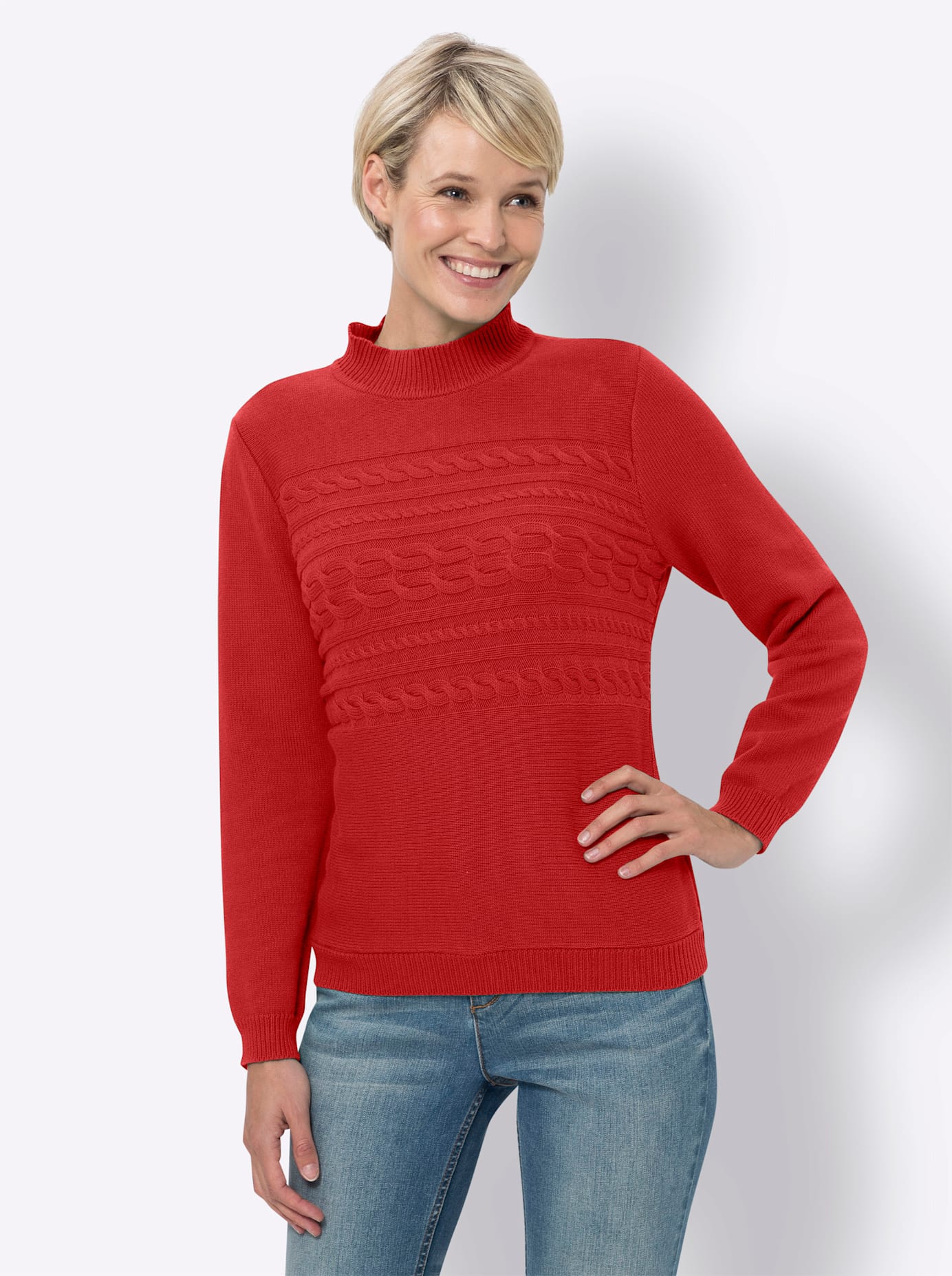 Classic Basics Stehkragenpullover "Stehkragen-Pullover" günstig online kaufen