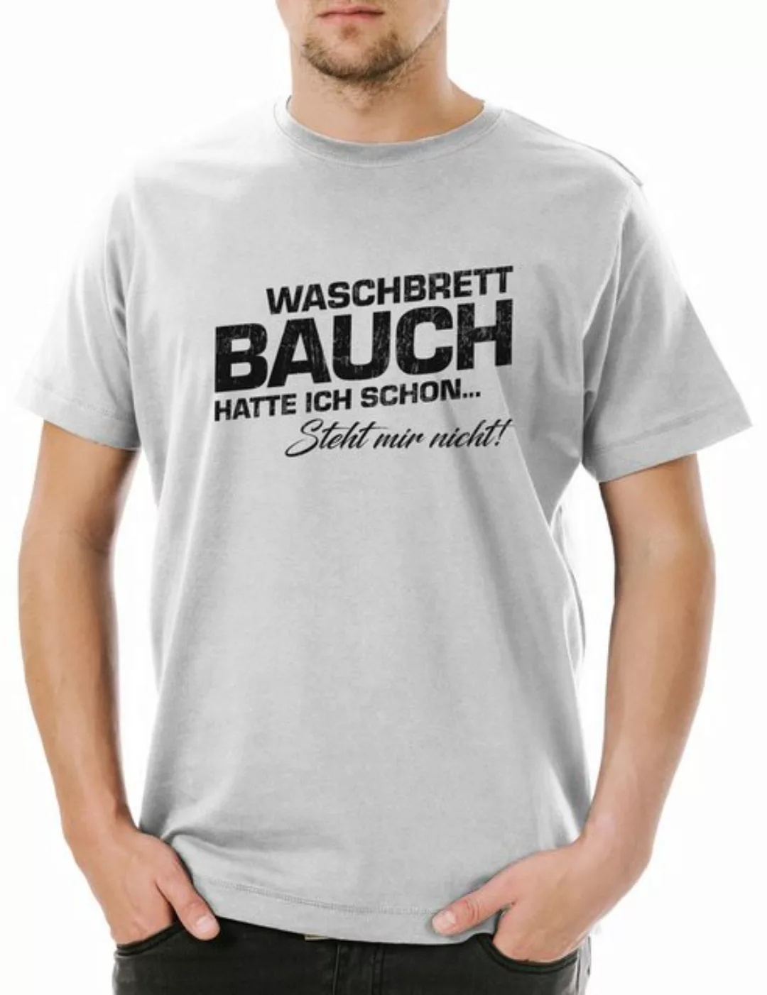 Urban Backwoods Print-Shirt Waschbrettbauch Herren T-Shirt Body Building Ab günstig online kaufen