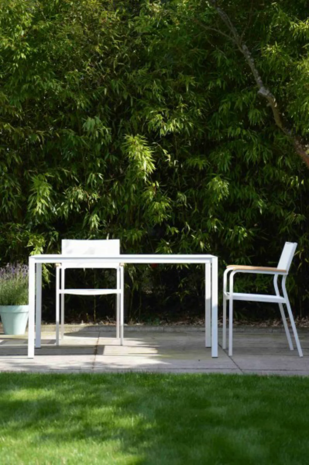 Aria Outdoor-Tisch 140 x 80 x 75 weiß günstig online kaufen