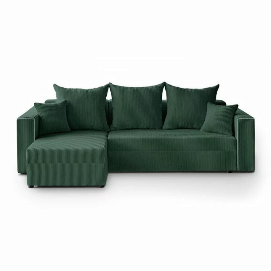 Beautysofa Ecksofa HAMLET, inkl. Schlaffunktion, Bettkasten, universelle Lo günstig online kaufen