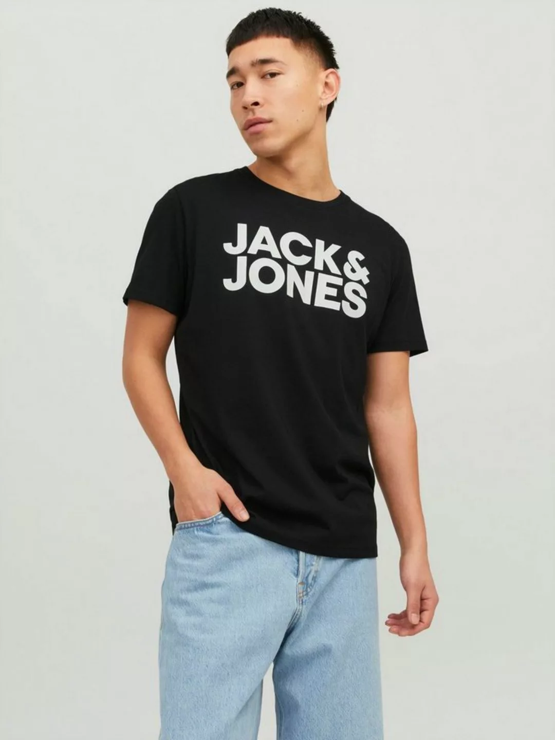 Jack & Jones Rundhalsshirt JJECORP LOGO TEE SS mit Logo Print günstig online kaufen