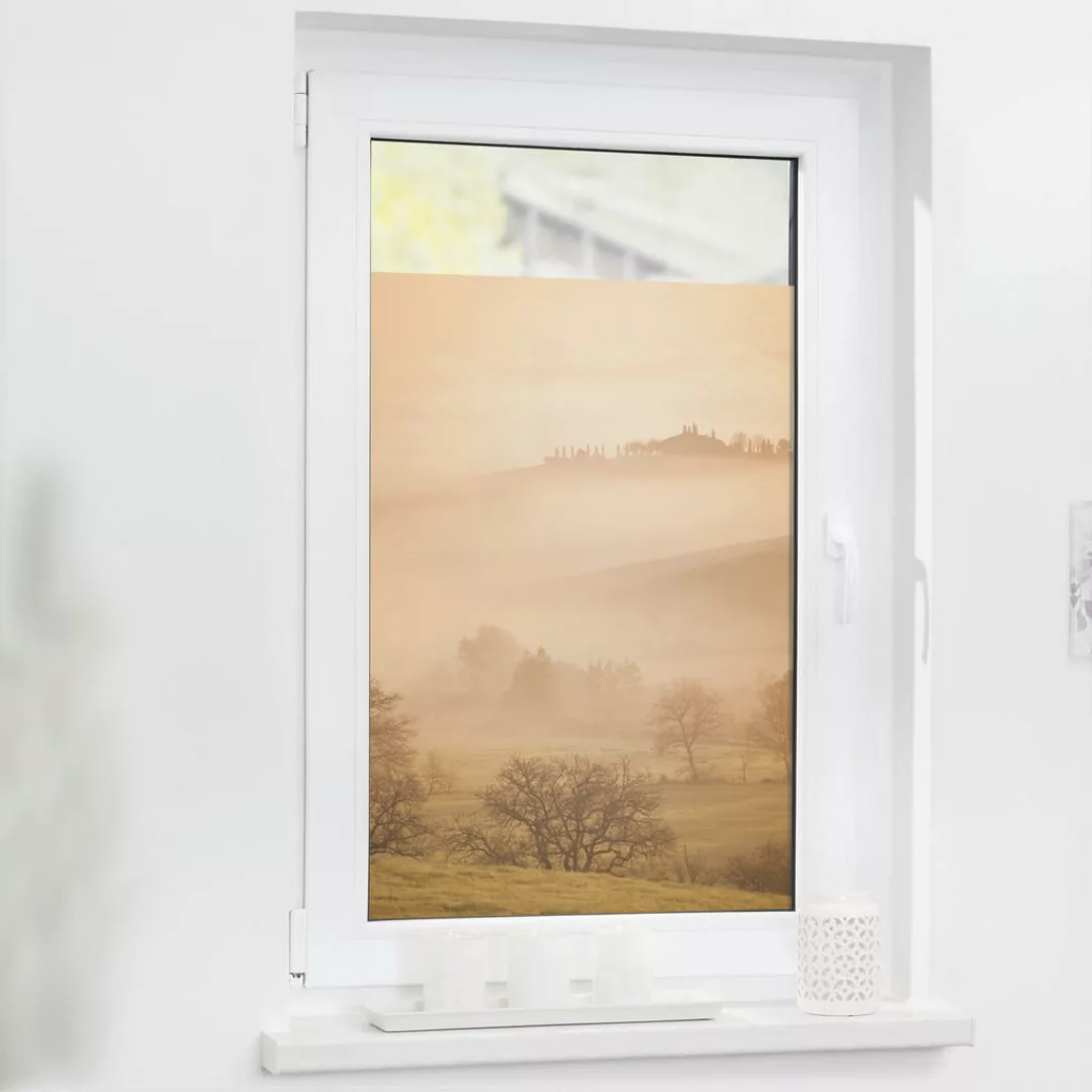 LICHTBLICK Fensterfolie Natur orange B/L: ca. 100x130 cm günstig online kaufen