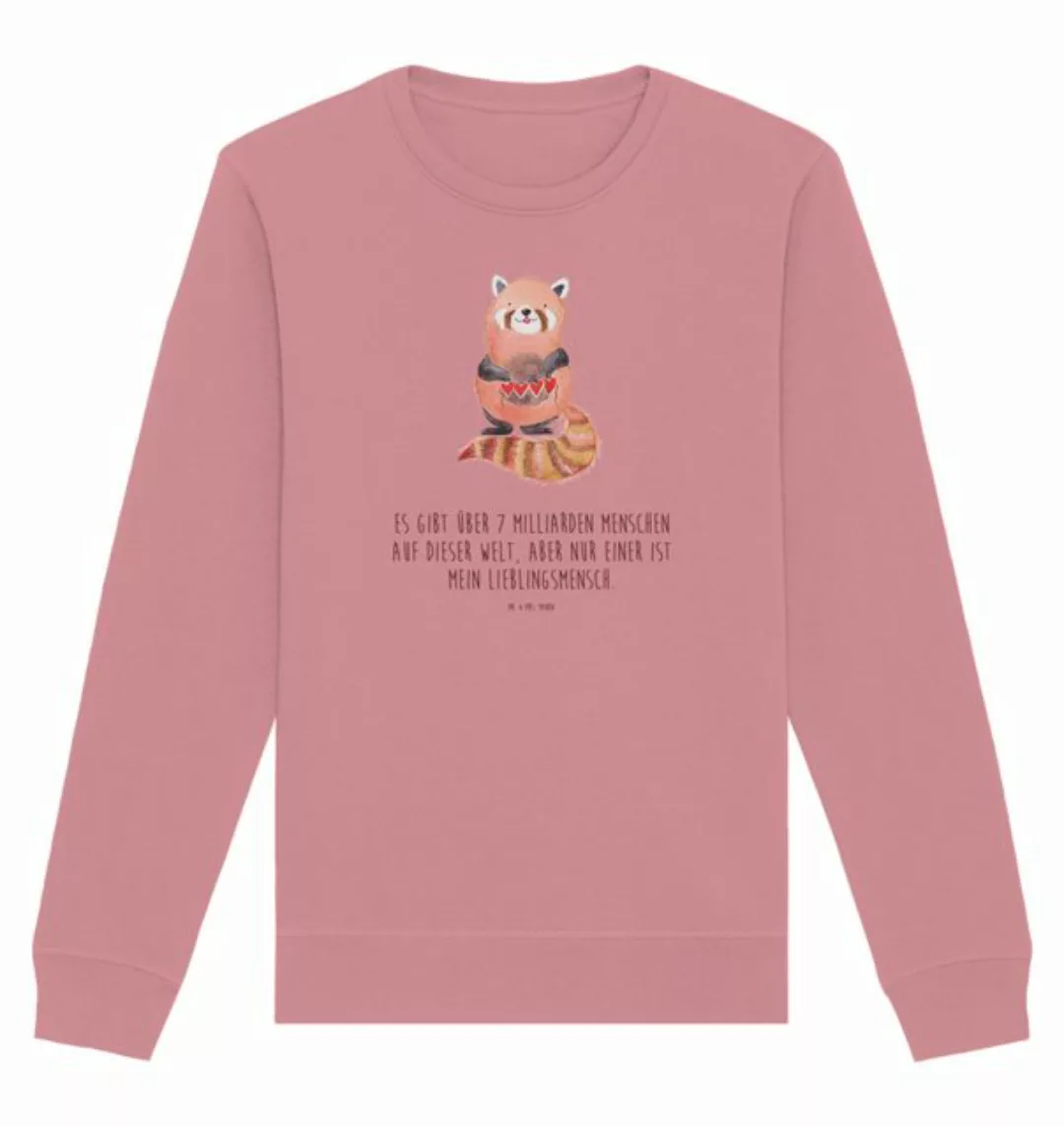 Mr. & Mrs. Panda Longpullover Größe L Roter Panda - Canyon Pink - Geschenk, günstig online kaufen