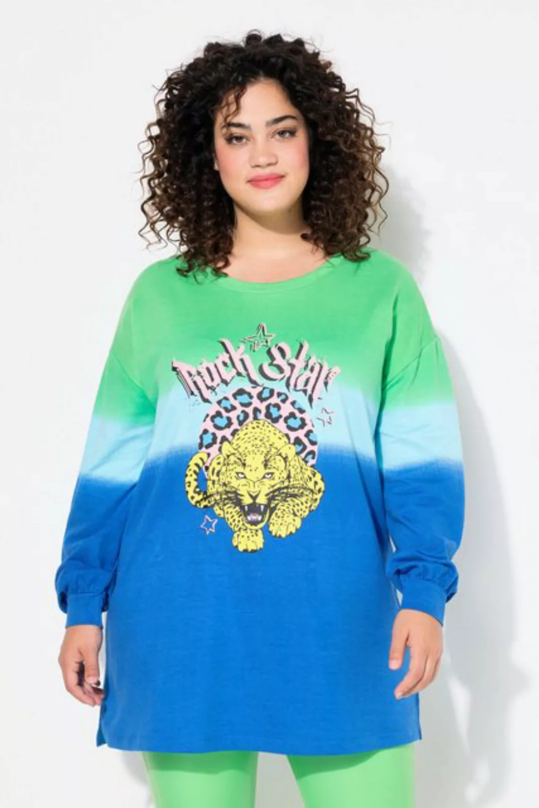 Angel of Style Sweatshirt Sweatshirt oversized Farbverlauf Tiger-Motiv günstig online kaufen