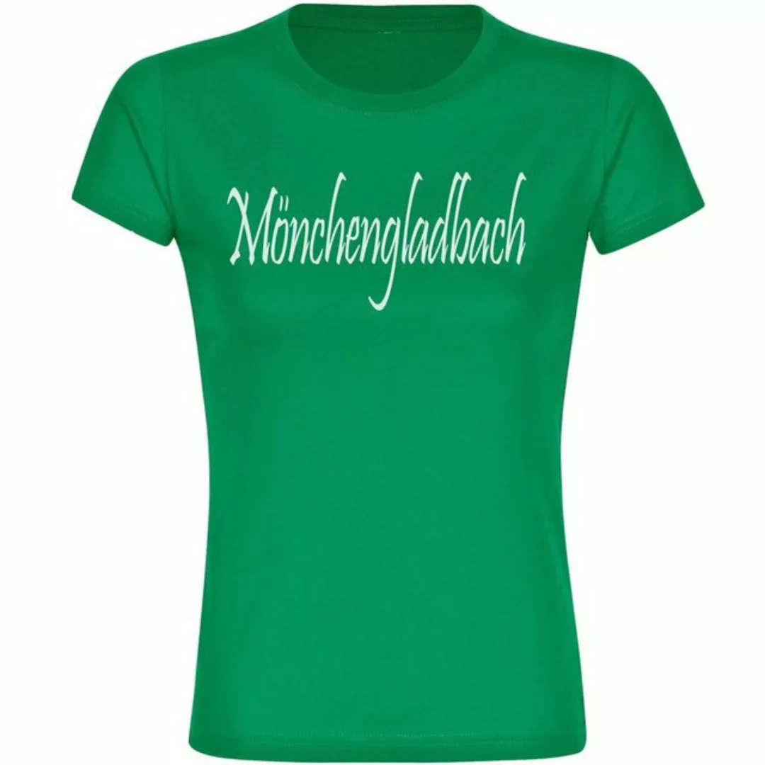 multifanshop T-Shirt Damen Mönchengladbach - Schriftzug - Frauen günstig online kaufen