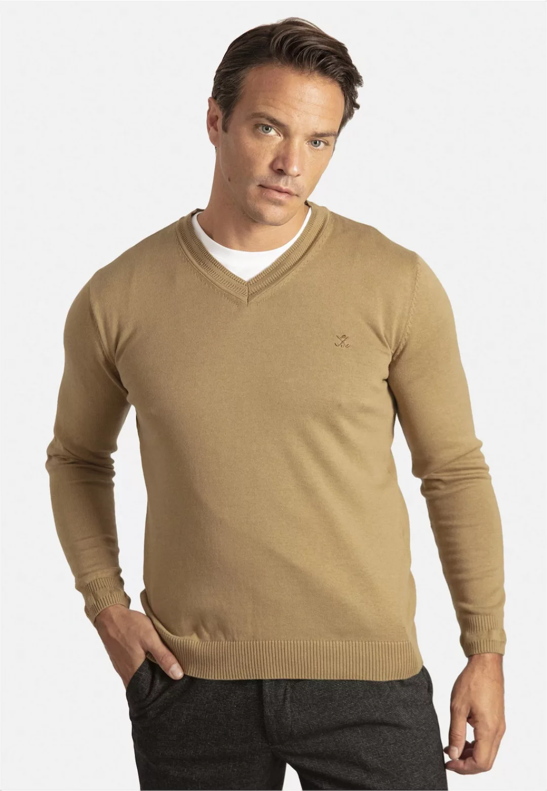 SIR RAYMOND TAILOR Strickpullover "Los Angeles", (1 tlg.), mit klassischem günstig online kaufen