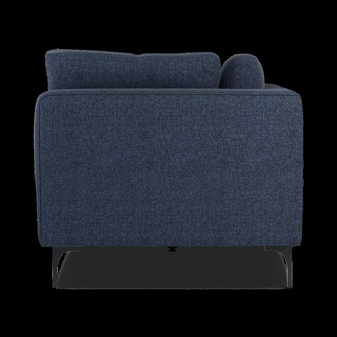 Monterosso 3-Sitzer Sofa, Nebelblau und Schwarz - MADE.com günstig online kaufen